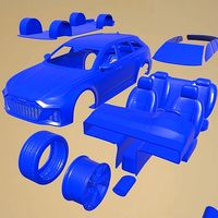 AUDI RS6 AVANT 2020 PRINTABLE CAR IN SEPARATE PARTS | 3D