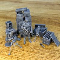 29 ANTI TANK ARTILLERY FOR WAR TERRAIN 1-24 1-32 | 3D