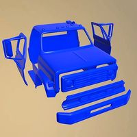 CHEVROLET C70 1979 PRINTABLE CABIN TRUCK BODY IN SEPARATE PARTS | 3D