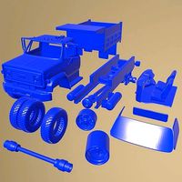 CHEVROLET C70 1979 PRINTABLE CABIN TRUCK IN SEPARATE PARTS | 3D