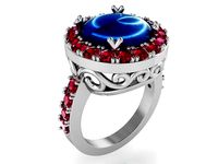 Beautiful and colorfull Diamond ring 1452 3D print model | 3D