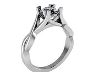 Texture Diamond ring 1449 3D print model | 3D