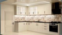 kitchen white cabinets | 3D