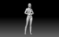 Formula one RACE GIRL PITSTOP RED | 3D