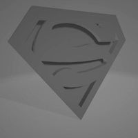 3D Design Superman logo | 3D