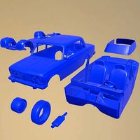 VAZ LADA 2106 1976 PRINTABLE CAR IN SEPARATE PARTS | 3D