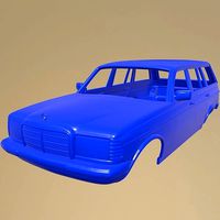 MERCEDES BENZ W123 1975 PRINTABLE CAR BODY | 3D