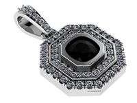 Black Two Halo Pendant 1728 3D print model | 3D