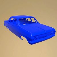 HOLDEN HR PREMIER 1966 PRINTABLE CAR IN SEPARATE PARTS | 3D