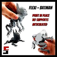 Batman Flexi Toad Frog articulated print-in-place no supports | 3D