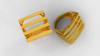 Angela Hubel ring 3D print model A66 | 3D