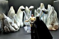 kenobi drama duel scene rocks  | 3D