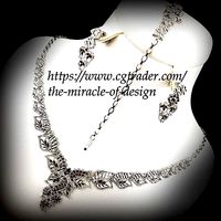 Necklaces bracelets earrings | 3D