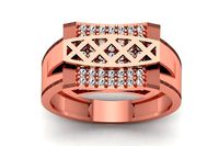 Solitaire Wedding Engagement Men Ring 3dm STL OBJ FBX details | 3D