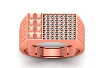Solitaire Wedding Engagement Men Ring 3dm STL OBJ FBX details | 3D