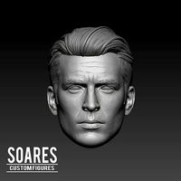 Captain America - Steve Rogers Head | 3D
