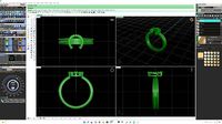 horseshoe diamond ring | 3D