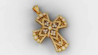 Diamond cross  3d print model A45 | 3D