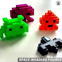 SPACE INVADERS SET | 3D