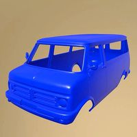 BEDFORD CF MK1 MINIBUS 1972 PRINTABLE BODY | 3D