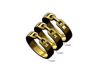 Simple anchor chain link band | 3D