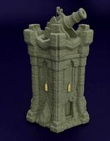 Dwarf Bombard Tower Tablotop Terrain 28 MM | 3D