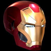 Iron Man MK 46 47 3d printable motorized helmet and inner detail | 3D