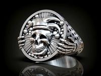Ring jester jocker clown undead skull | 3D