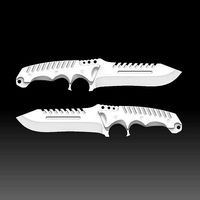 Combat Tactical Knife Printable | 3D