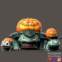 POKEMON - HALLOWEEN BULBASAUR EVOLUTION | 3D