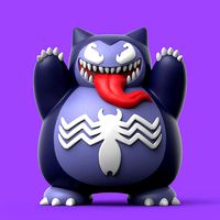 POKEMON - VENOM x SNORLAX | 3D