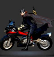 BATGIRL AND HER BIKE | 3D