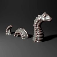 Loch Ness Monster 3 Piece 3D Print | 3D