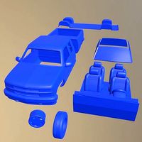 CHEVROLET K 1500 EXTENDEDCAB 1988 CAR IN SEPARATE PARTS | 3D