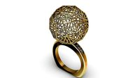 jali globe ball ring stl verified | 3D