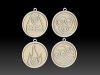 ATLA The Last Airbender All Four Elements | 3D