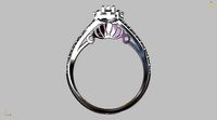 Princess ring | 3D
