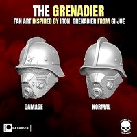 The Grenadier fan art heads for action figures | 3D