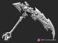 Death Chaos Fang Scythe From Darksiders - Fan Art | 3D