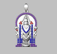 Lord venkateshwar god pendant | 3D