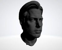 Batnman bruce ben 3d model of head | 3D