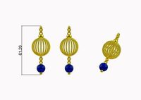 EARING JHUMKA PENDANT NECKLACE PART BEAUTIFUL JEWELLERY PART | 3D