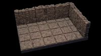 Kit dungeon floor and walls | 3D