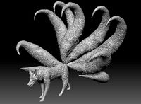 9 tailed Fox model | 3D