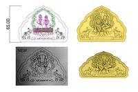 LORD LAXMI NARAYAN 3D DESIGN RELIEF FOR JEWELLERY DIE SCULPTURE | 3D