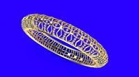 jali milgrain designer bangle stl verified | 3D