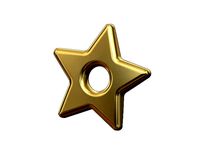 Puffy star charm | 3D