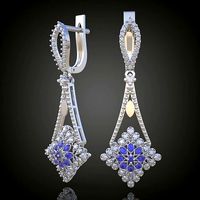 Exclusive Earrings model 3D printable model 0084 | 3D