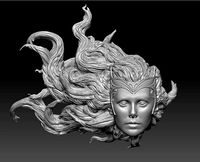 SCARLET WITCH CUSTOM HEADSCULPT | 3D