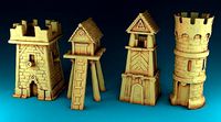 Stylized Middle Ages Towers | 3D